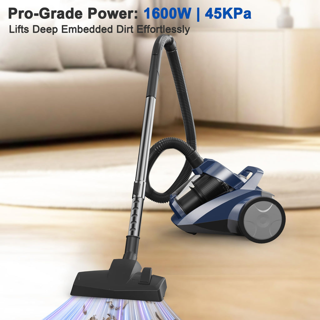 Open-Box New Sweepcent 45KPa Bagless Multi-Surface Canister Vacuum Cleaner