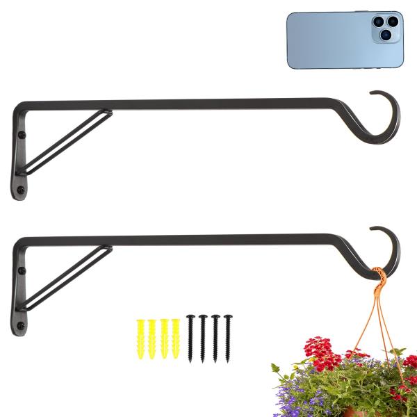 Inch Heavy-Duty Steel Plant Hangers and Bird Feeder Hangers 2 Pack