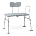Medline Transfer Bench for Bathtubs and Showers, Adjustable Shower Bench and Bath Seat For Seniors and adults, Slip-resistant Feet, Heavy-Duty 400 lb. Weight Capacity, Tool-Free Assembly Retail $50.00