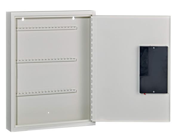 60-Key Wall Mount Lock Box with Digital Code White