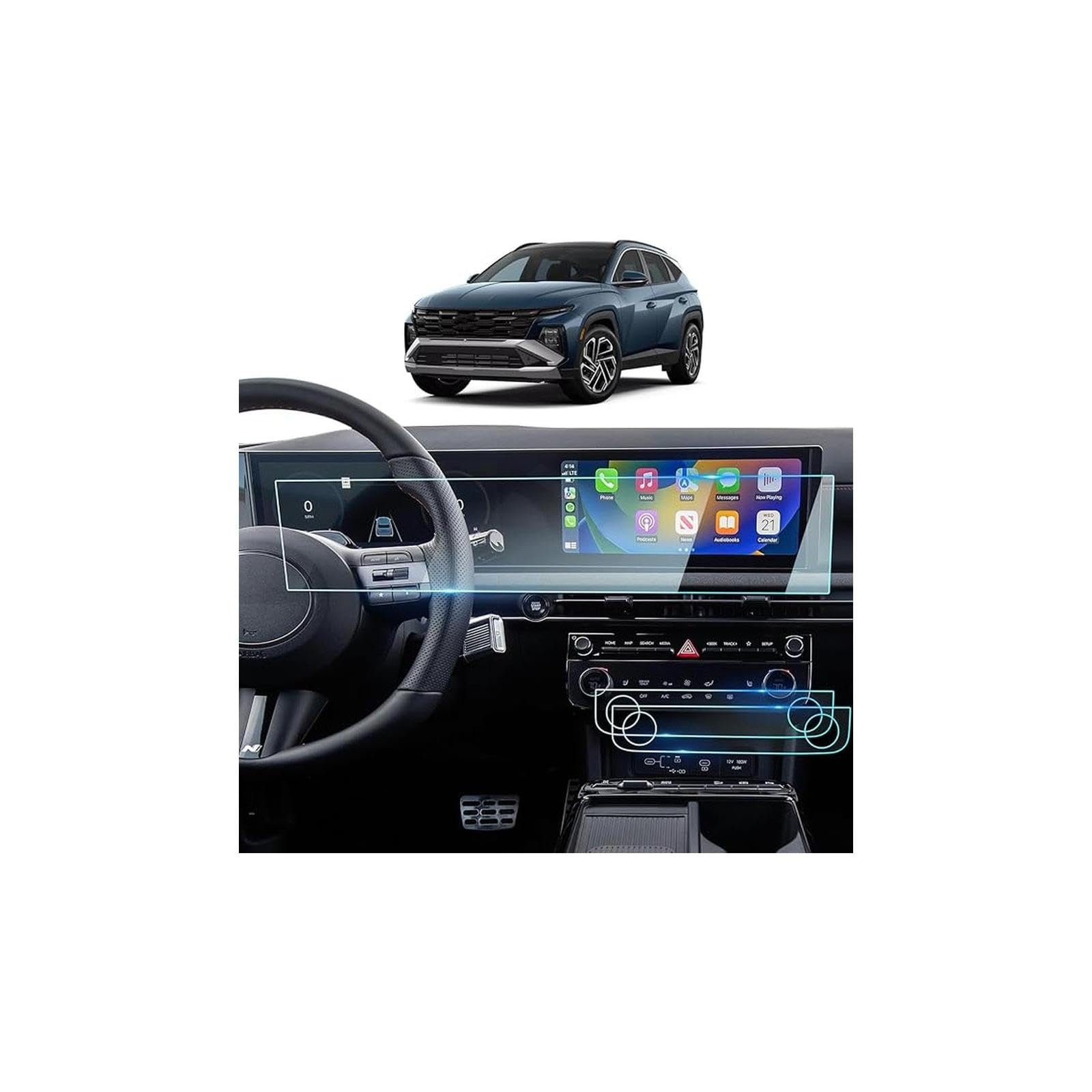 Screen Protector for 2025-2026 Tucson 12.3 NavigationAC