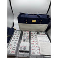 Complete Mahjong Set with Carrying Bag - Navy and Beige Retail $99.00