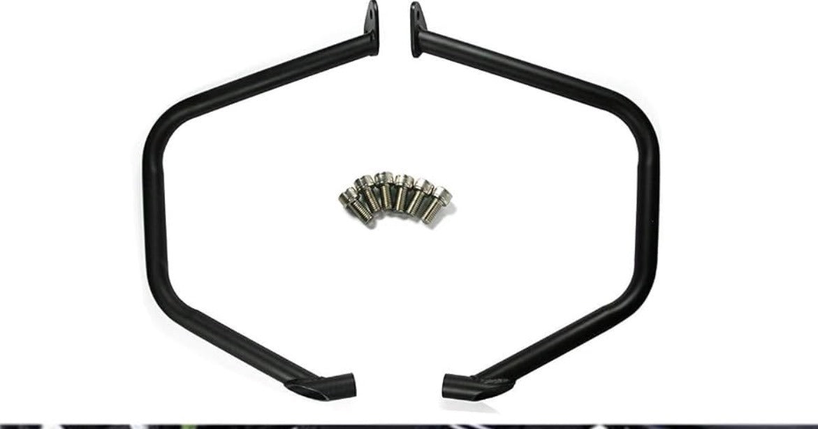 Victory Cross Country Crash Bars Black Powder-Coated Steel - Image 1