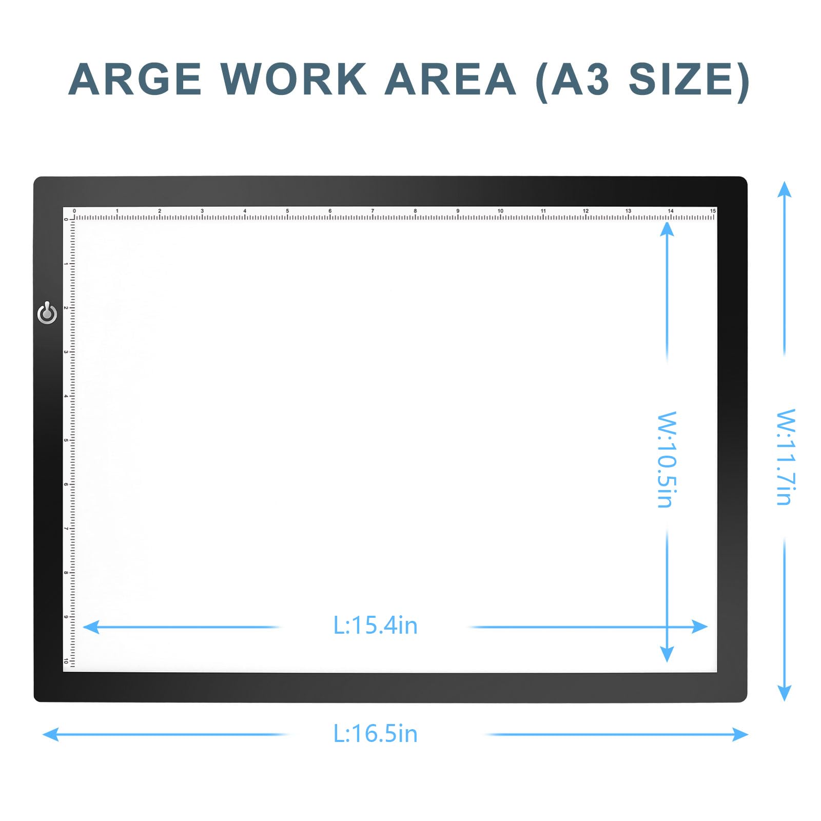 LitEnergy A3 LED Copy Board Light Tracing Box, Ultra-Thin Adjustable USB Power Artcraft LED Trace Light Pad for Tattoo Drawing, Streaming, Sketching, Animation, Stenciling Retail $23.00