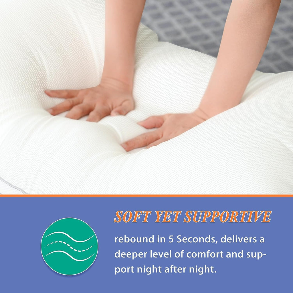 Open-Box New MZOIMZO Hotel Collection Bed Pillows Set of 2 with Cooling Mesh  Down Alt Fill Retail $29.00
