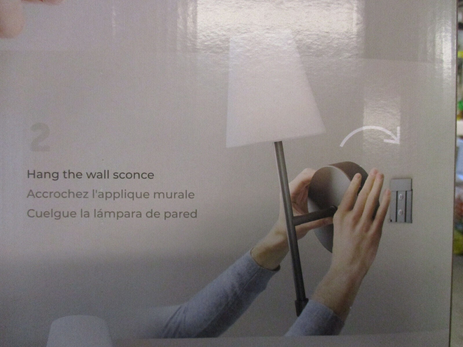 New As-Is Globe Wireless Rechargeable LED Integrated Wall Sconce - 2-Pack Matte Black Retail $41.00
