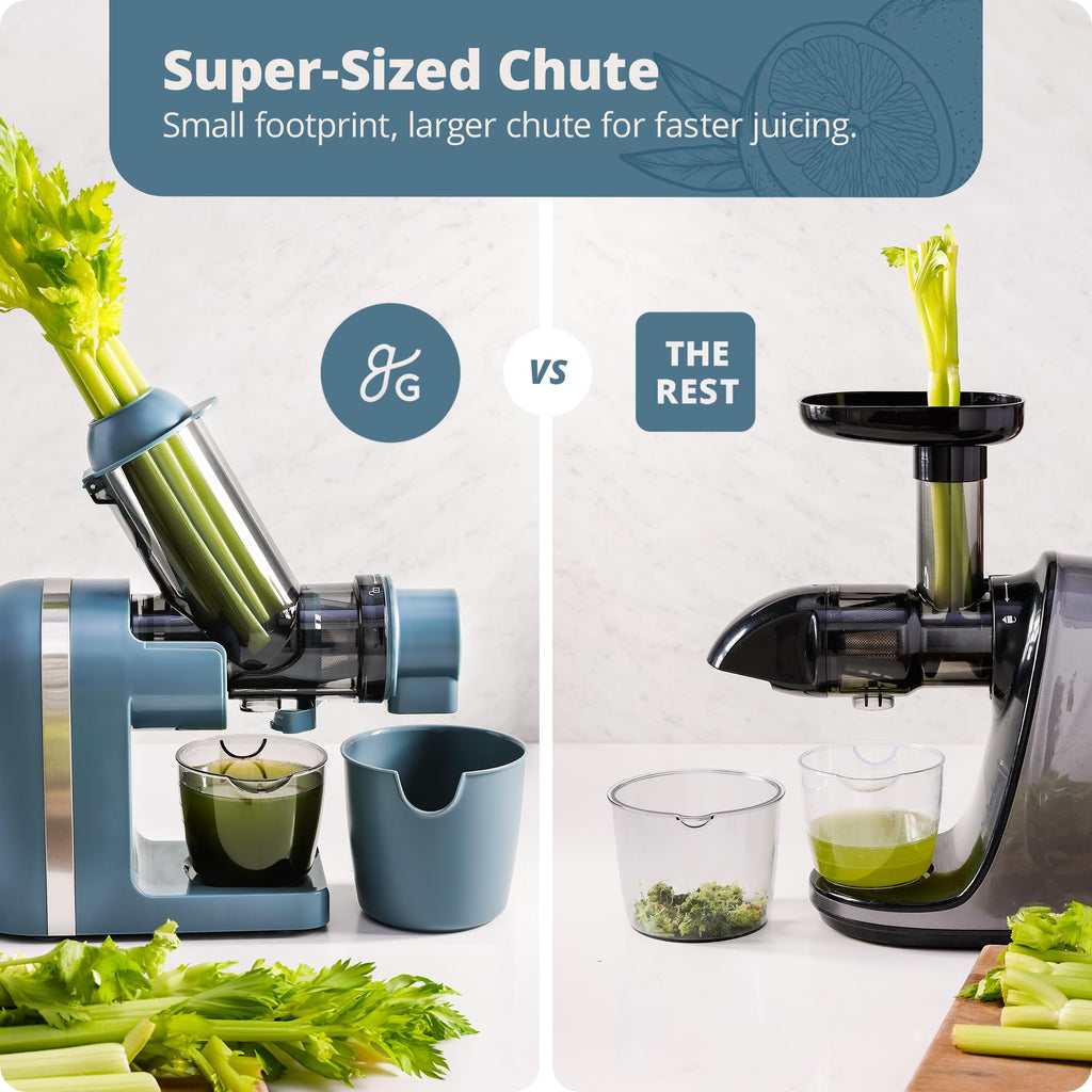 Greater Goods Cold Press Juicer Stone Blue