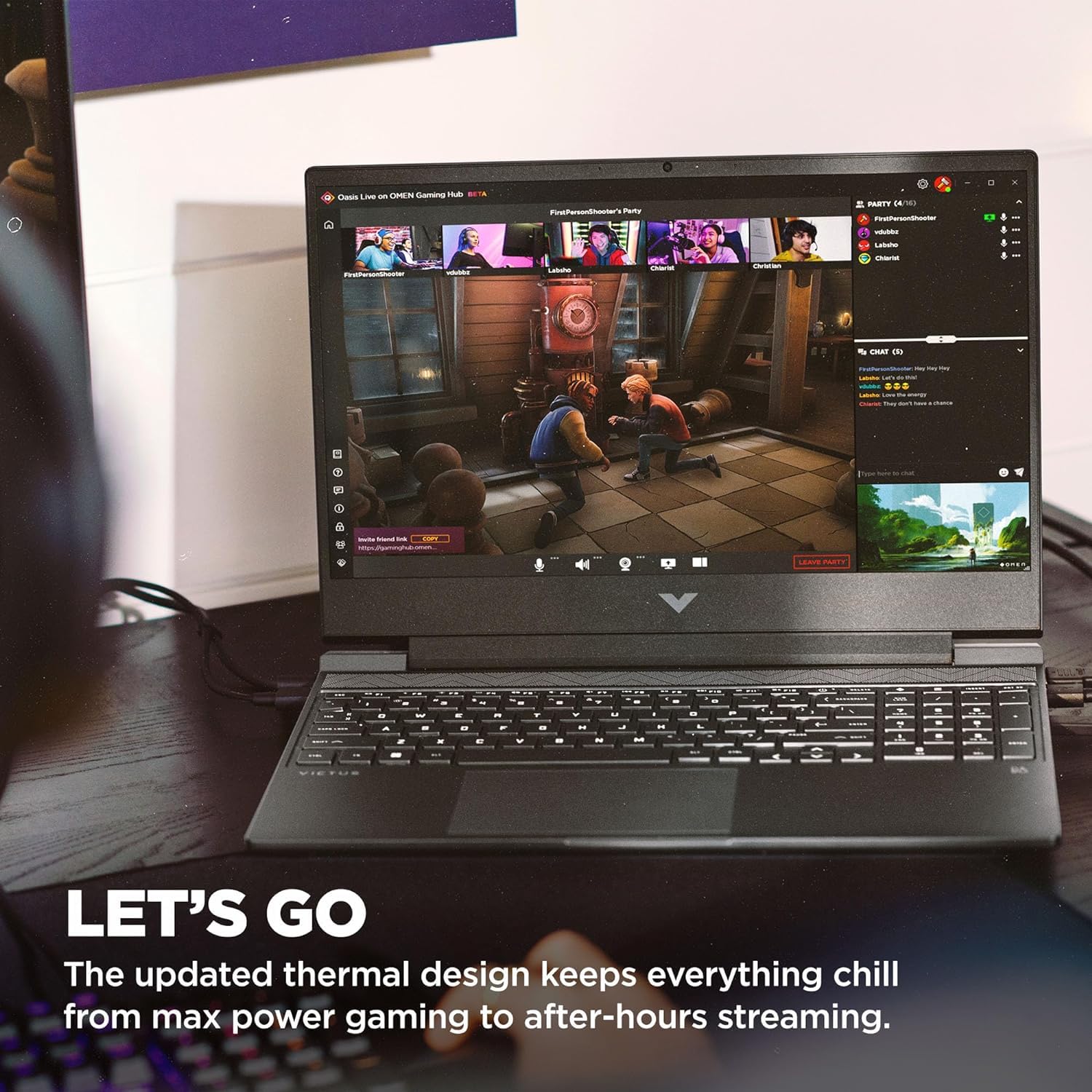 HP Victus RTX3050 Gaming Laptop 16GB 144Hz