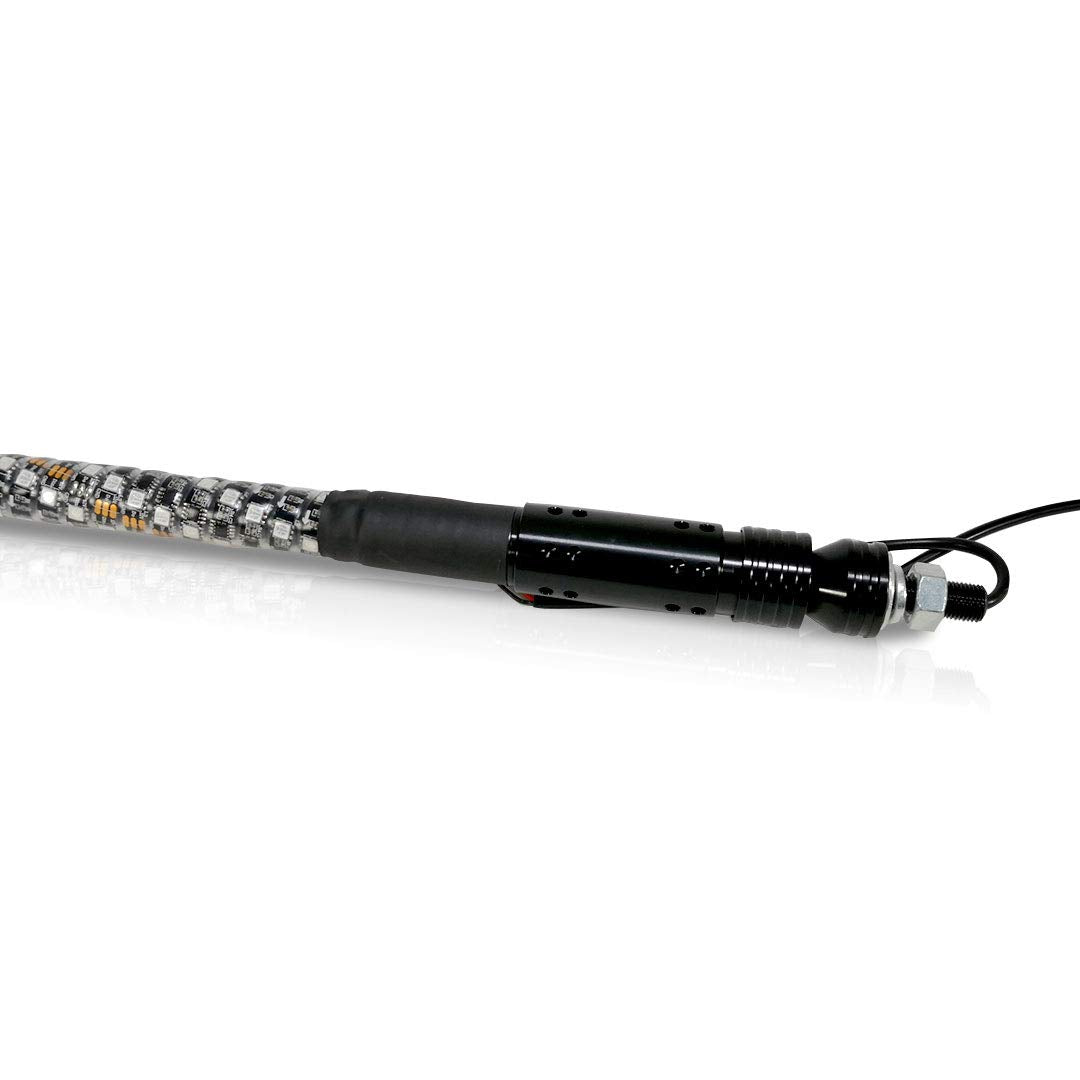 New Genssi 5FT Dual RGB LED Whip Lights Spiral Design Heavy Duty for Powersports. Retail $79.00