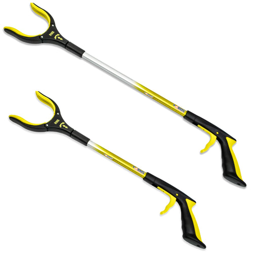 '-Pack Yellow Grabber Reacher Mobility Aid Tool with Rotating Jaw 34  21