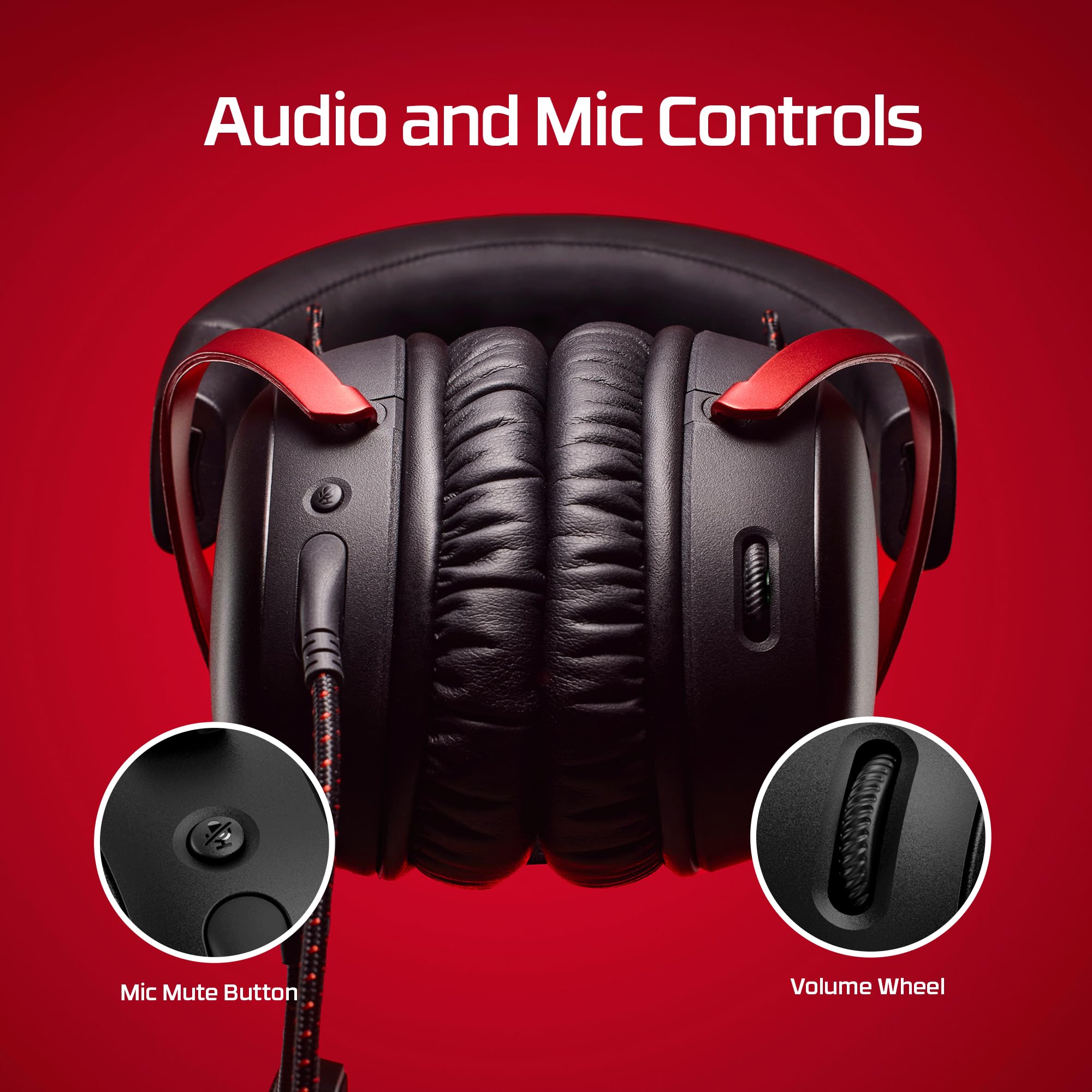 HyperX Cloud III BlackRed Wired Gaming Headset for PC PS5 Xbox Series XS