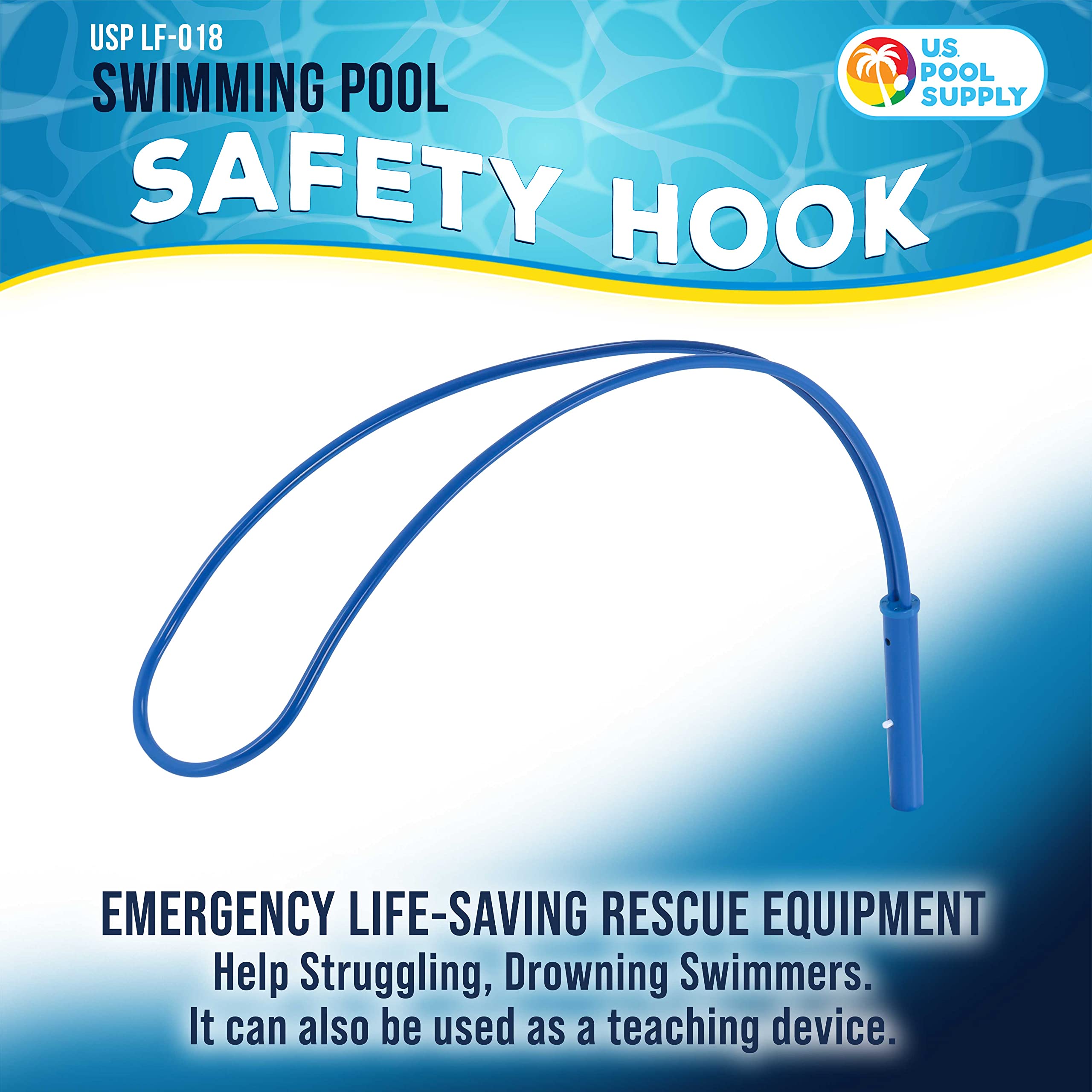 Swimming Pool Safety Hook for Emergency Rescue and Training Fits 1-14 Telescopic Poles $27.00