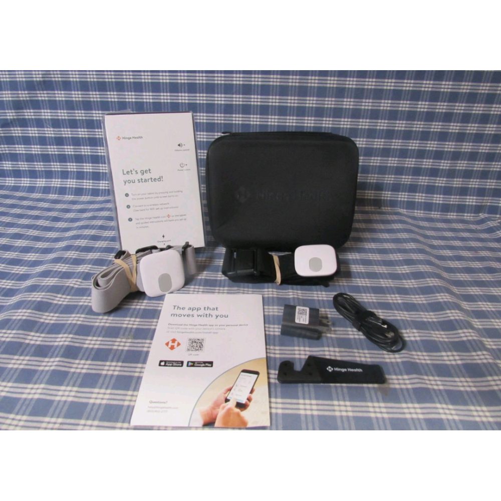Open-Box New Hinge Health Digital Health Device Kit with Wearable Sensors  Case. Retail $75.00