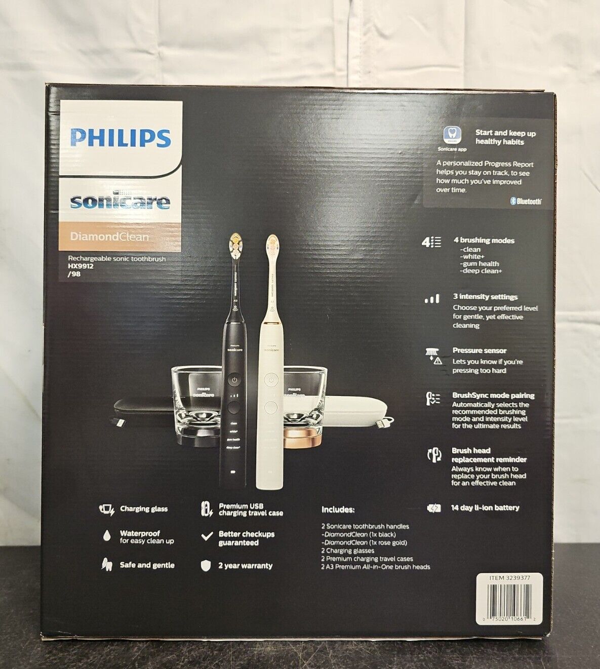 Philips Sonicare Diamond Clean Electric Toothbrush BlackWhite