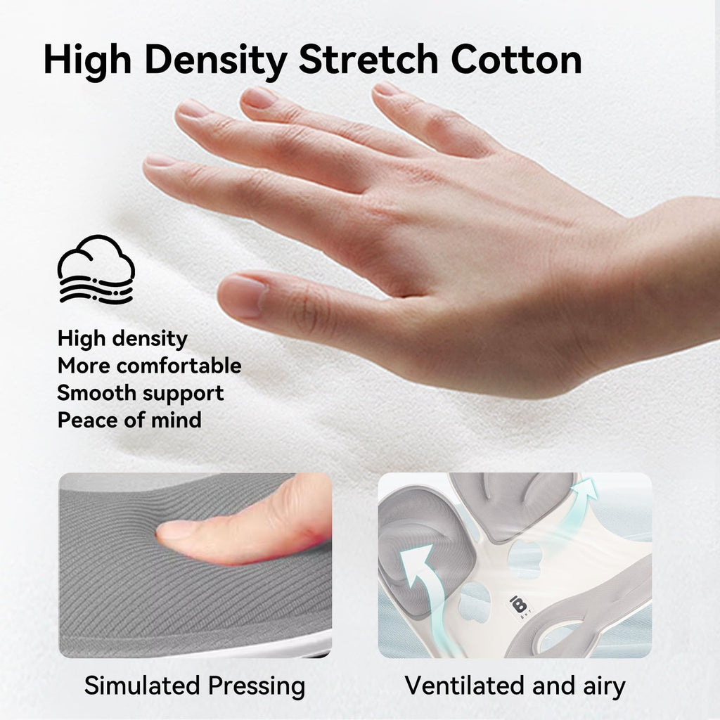 BKT Seat Cushion Chair Ergonomic Office Chair Cushions Lumbar Support for Seat Pillow Ideal for Students Office Workers Nursing Mothers Long Sitting Outdoor Fishing Floor (Grey) Retail $52.00