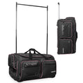 BlackPink Trim Dance Bag with Garment Rack Wheeled Travel 28x15x14