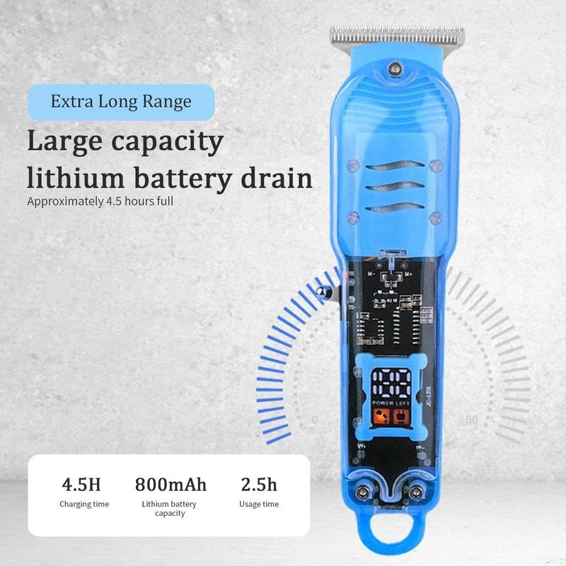 New Generic Professional Steel Rechargeable Cordless Hair ClipperTrimmer with 4 Guards