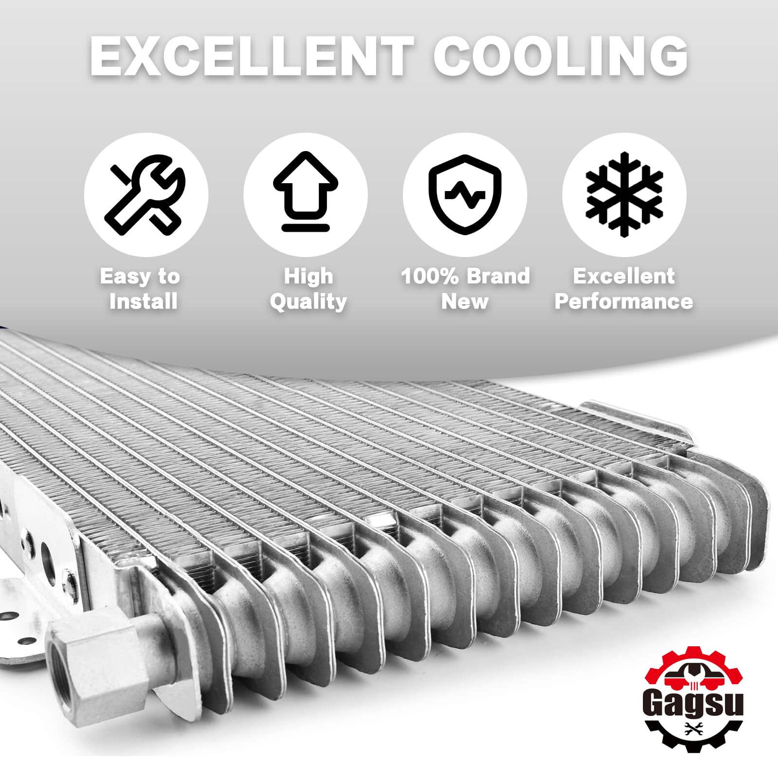 Silver LPD47391 40k Low Pressure Drop Transmission Oil Cooler