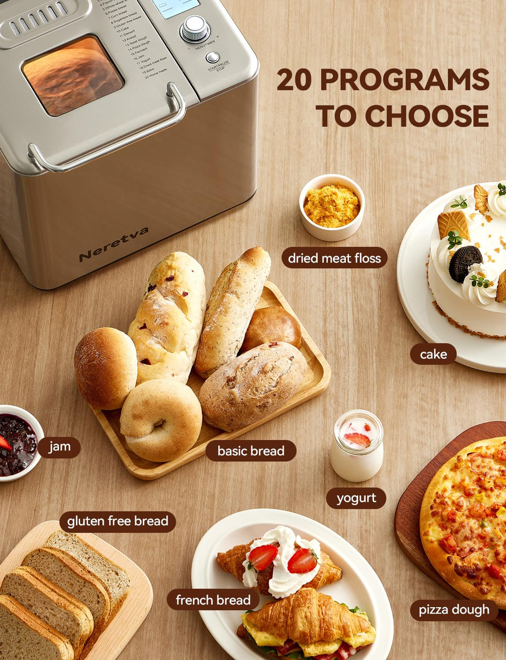Automatic Bread Maker 2LB Silver