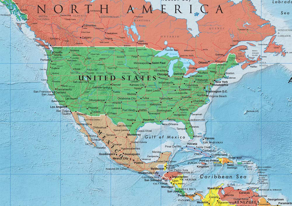 36x48 World Classic Elite Wall Map Laminated Flags of the World