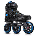 Inline Skates 110mm 3-Wheel Professional Fitness Blades Black  Blue Men 10-11Women 11-12