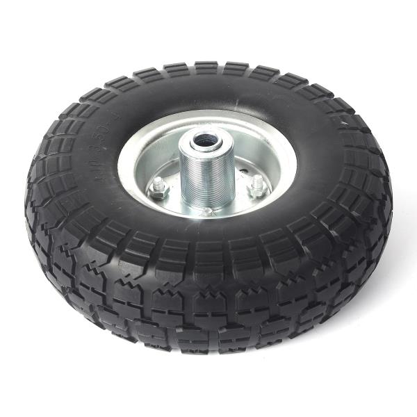 4-Pack 10-Inch Solid Rubber Tire Wheels 4.103.50-4 Flat-Free Replacement 58 Bearings