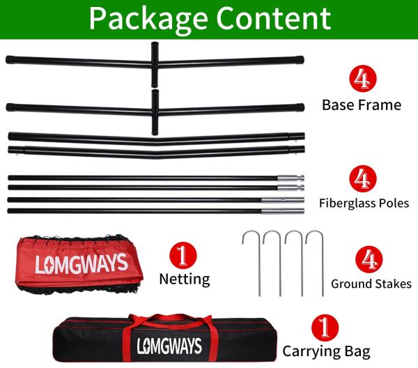 7x7ft Baseball and Softball Practice Net with Steel Frame and Carry Bag