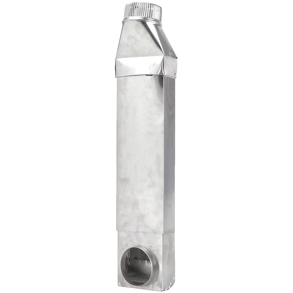 Space Saver Aluminum Dryer Vent Duct Adjustable 28-45 Straight Outlet - Silver