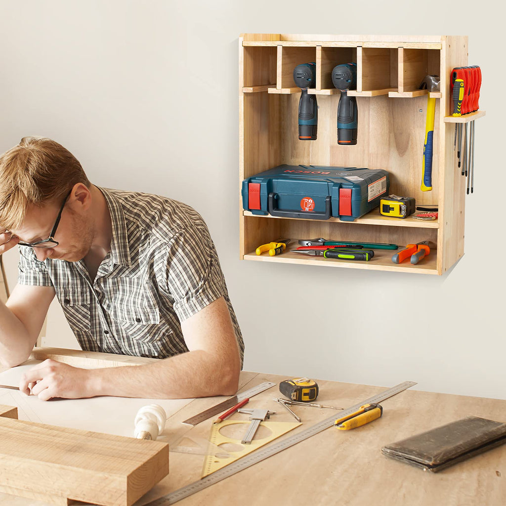 Open-Box New Mayyol Power Tool Storage Rack  Drill Charging Station with 5 Drill Holder Retail $69.99
