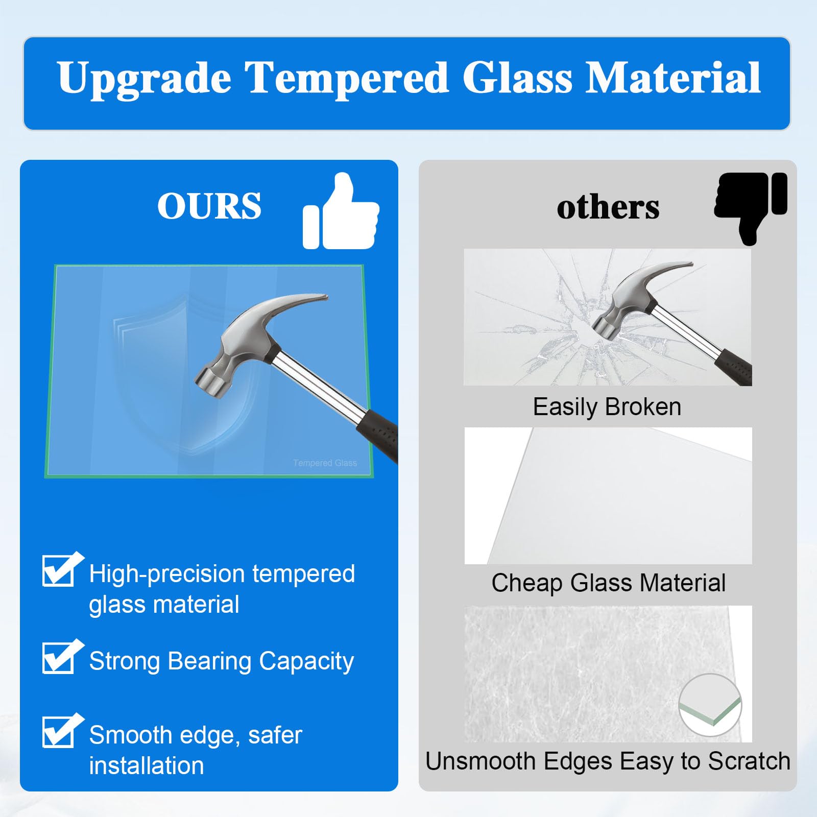 240350620 glass shelf replacement Compatible with Frigidaire Refrigerator Kenmore, Kelvinator,Replaces PD00000513, 240350656, 240443904, 891122, AP2115933 Retail $41.00