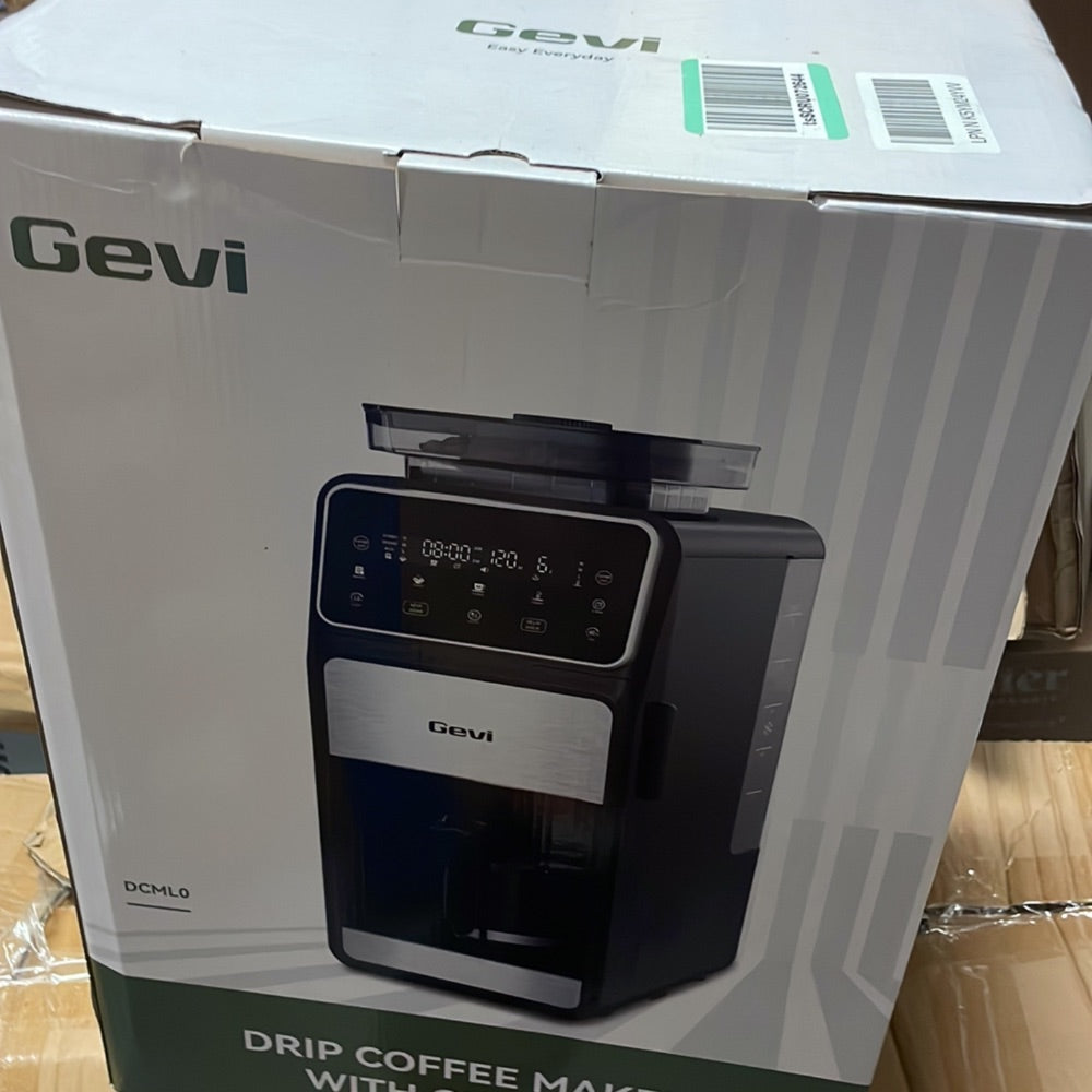 Gevi Black 10-Cup Grind  Brew Drip Coffee Maker w Built-in Grinder Retail $159.00