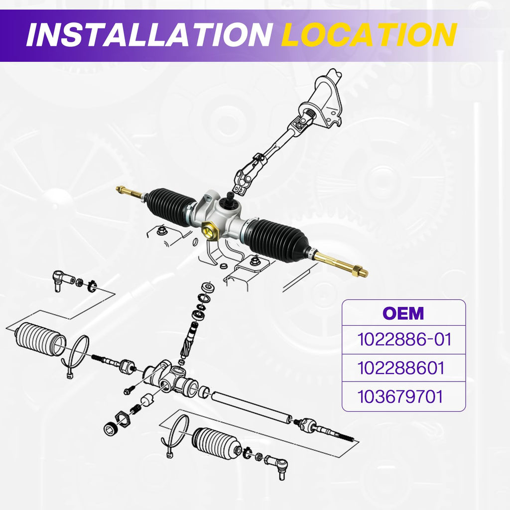 Steering Gear Box Assembly for Club Car PrecedentOnwardTempo 2004-UP Golf Carts $41.25