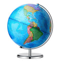 BSHAPPLUS 13 inch Large Globe for Classroom & Home Learning, Political Globe with 195+ Countries, Dry Erase & Waterproof Surface, Solid Stainless Steel Base (No Assembly Required) Retail $50.00