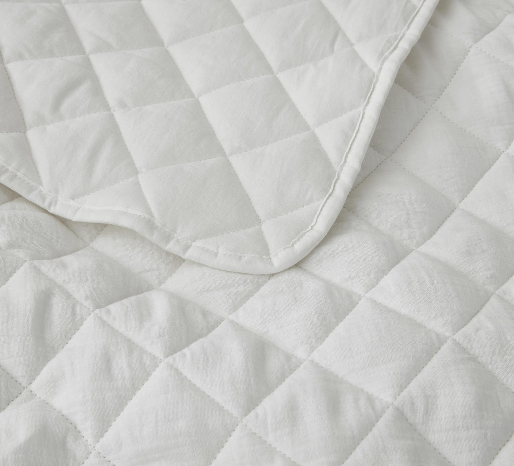 Chezmoi Collection 3-Piece Cotton Gauze King Quilt Set, White Soft Washed Cotton Gauze Bedspread, Lightweight Breathable Reversible 180GSM Fill for All Season Retail $94.00