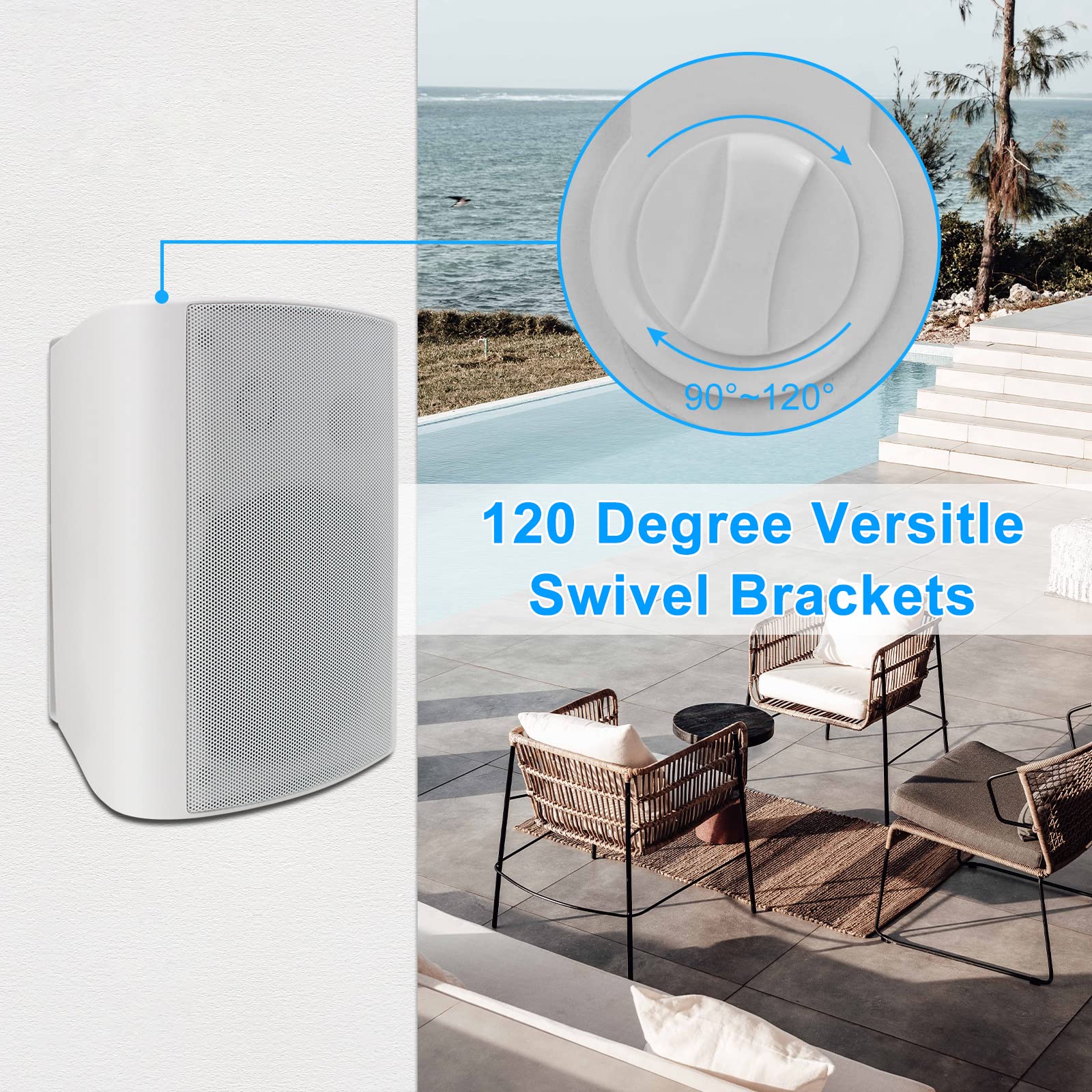 $153.00 Herdio 5.25 IP66 Outdoor Speakers