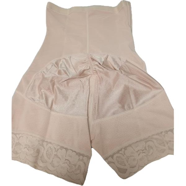 Vintage Womens High Waist Control Panty Girdle Shapewear Lace Trim 