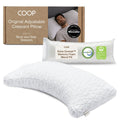 Open-Box New Coop Home Goods Original Crescent Adjustable Queen Pillow for Back  Side Sleepers Retail $79.99