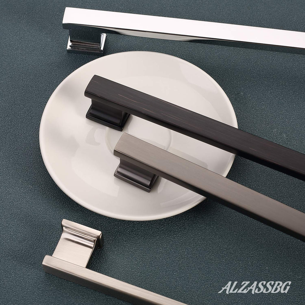 Pack Brushed Satin Nickel Cabinet Pulls 5 Inch 128mm Hole Centers AL3061SN