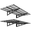 Black 2x4ft 600lb Capacity Garage Wall Storage Rack