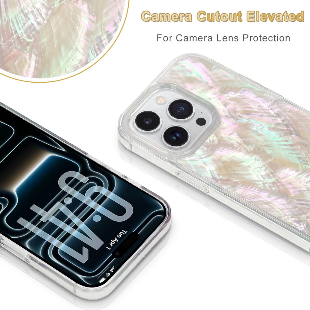 iPhone 16 Pro Genuine Seashell Case with Drop Protection Beige