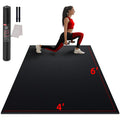 GymCope Large Exercise Mat for Home Workouts, 12x6/10x6/9x6/8x6/7x5/6x4 ft Retail $79.00