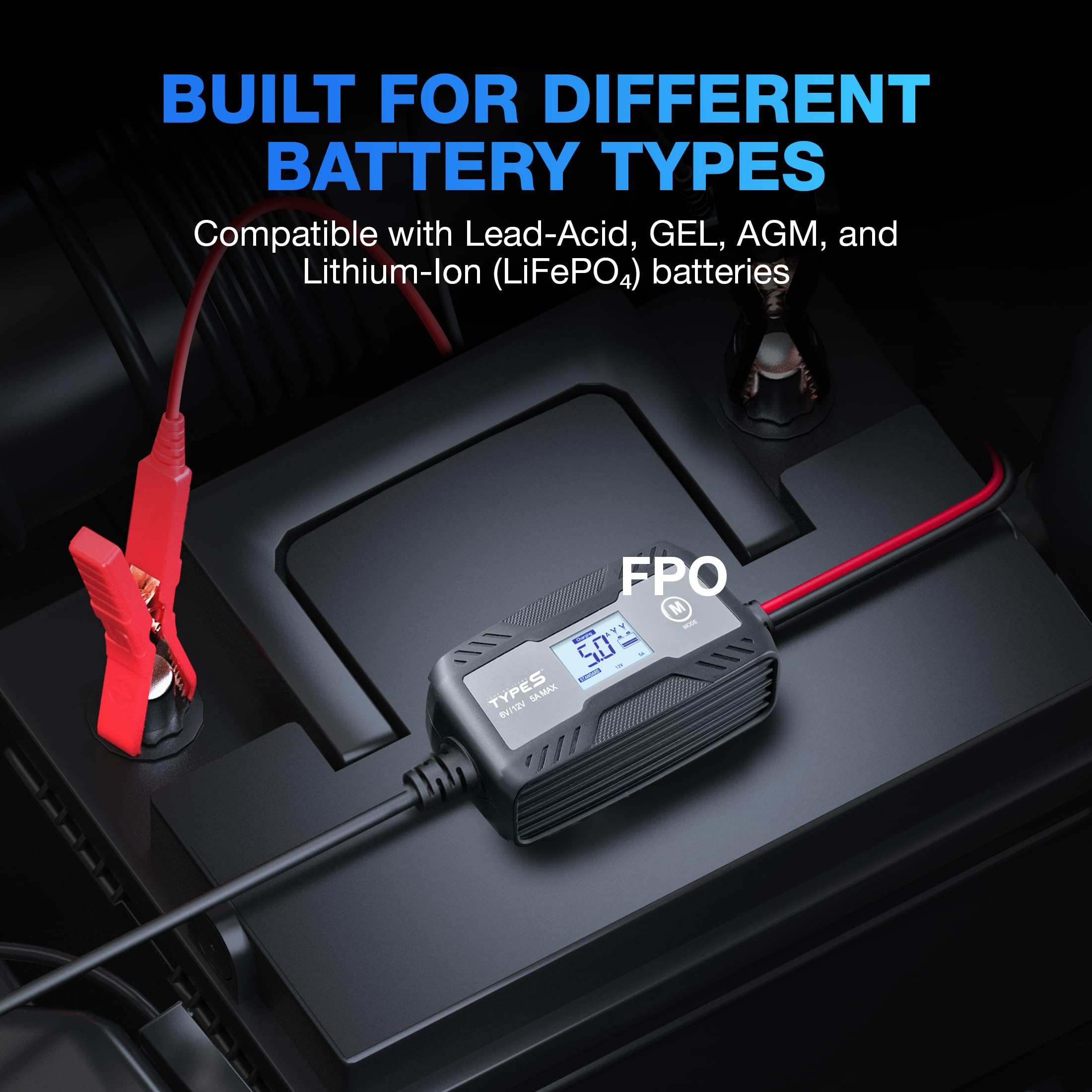 TYPE S 5A Smart Battery Charger $49.99