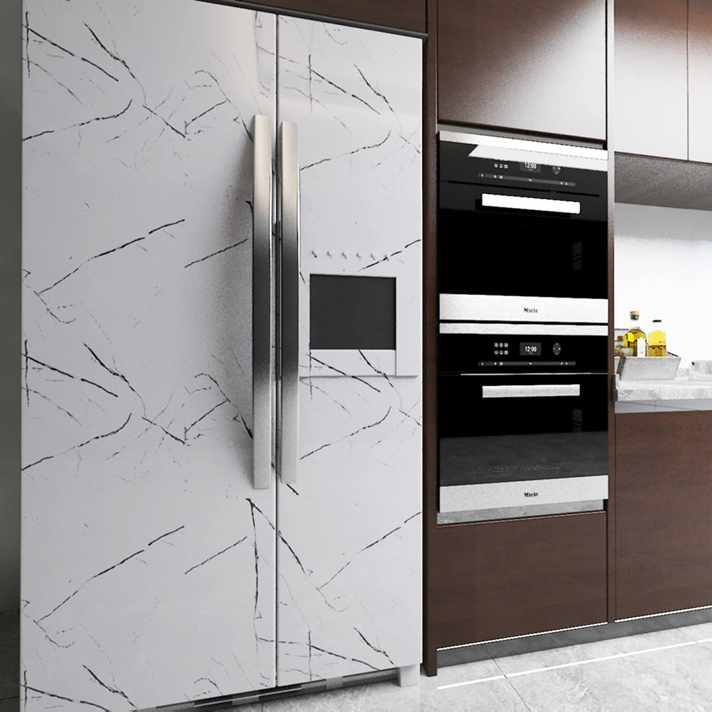 Extra Wide Black White Marble Peel and Stick Wallpaper Waterproof Vinyl Contact Paper $50.25