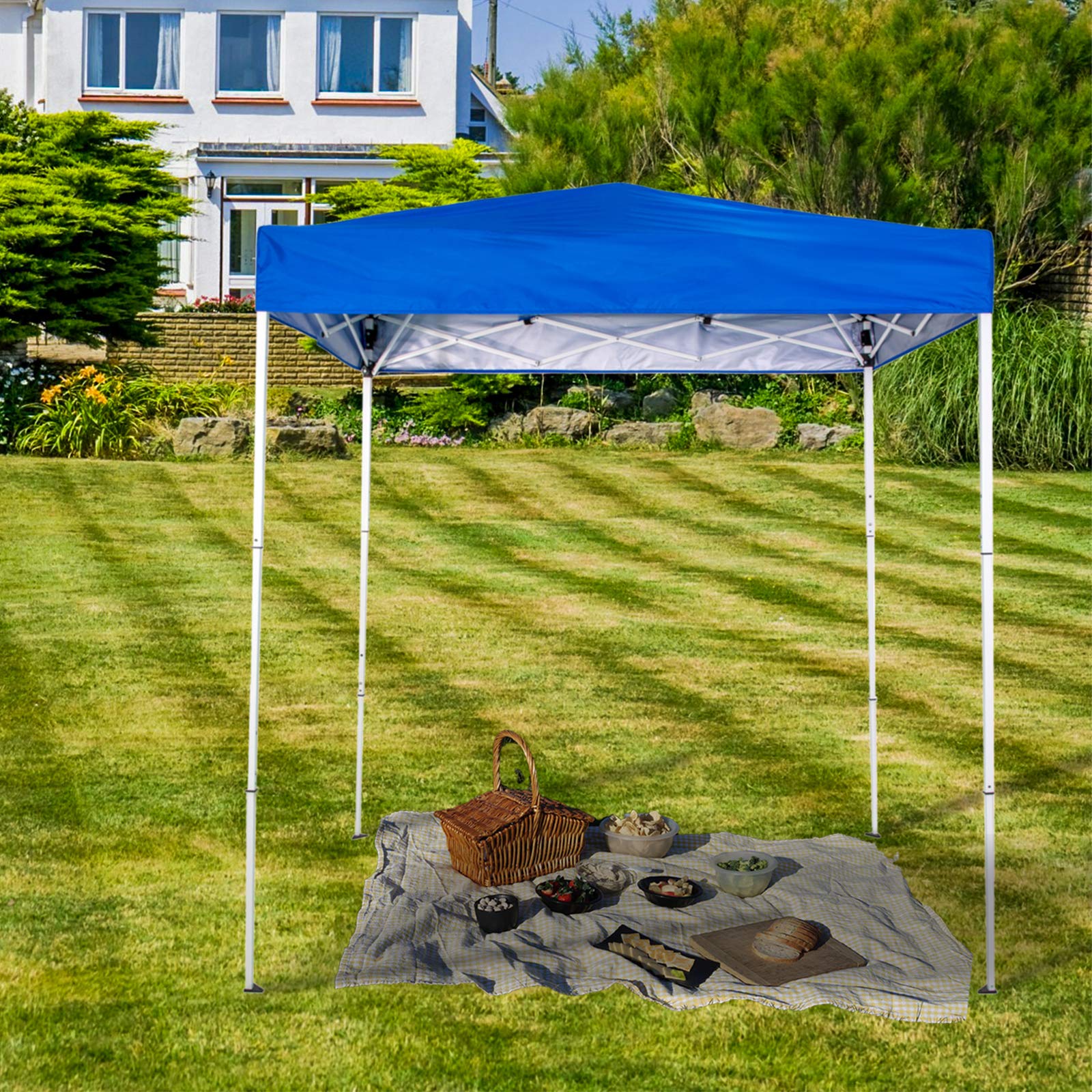 x4 Ft Blue Pop-Up Canopy Tent Outdoor Portable Instant Shelter