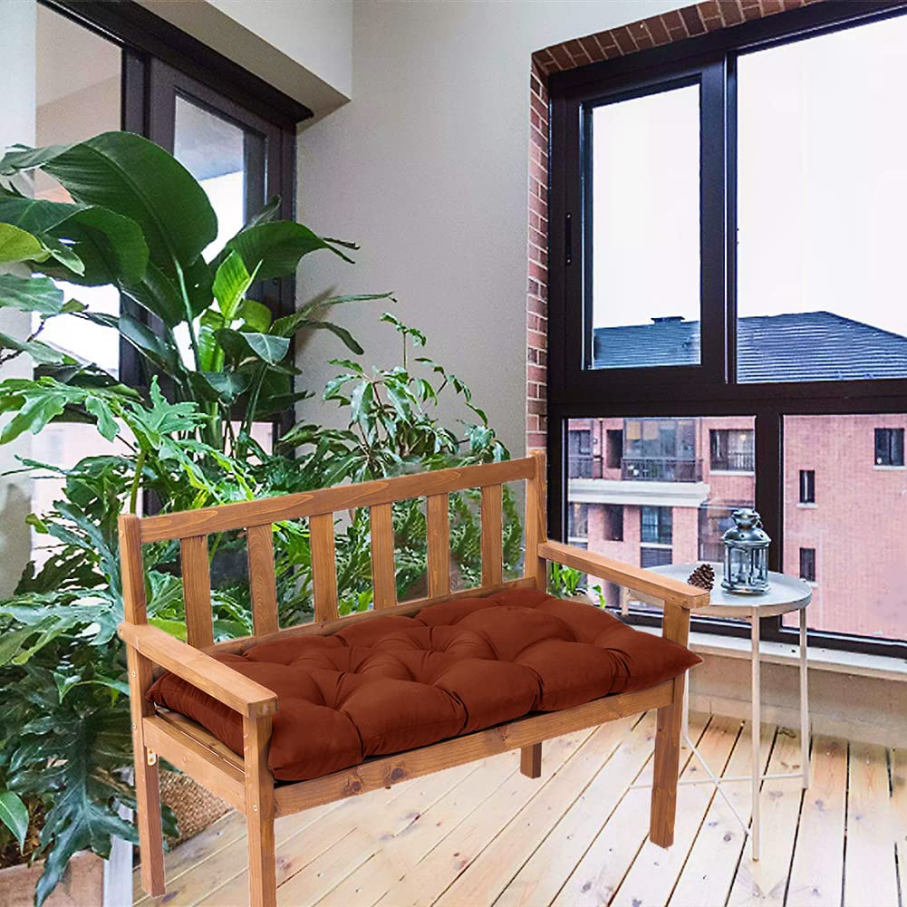Open-Box New Srutirbo 48x20 Waterproof Thick 3-Seater Outdoor Bench Cushion Retail $27.00
