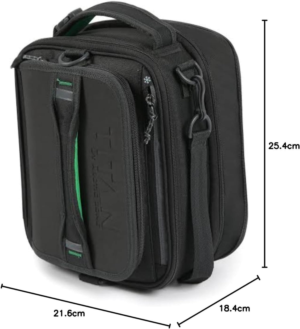 Black Expandable Insulated Lunch Box Cooler with 2 Ice Walls  Leak-Proof Lining Retail $44.00