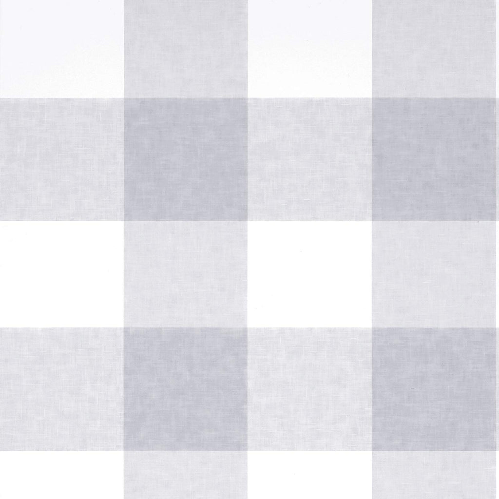 Melwod Grey White Plaid Peel  Stick Wallpaper 17.7x394 - Buffalo Gingham Retail $29.00