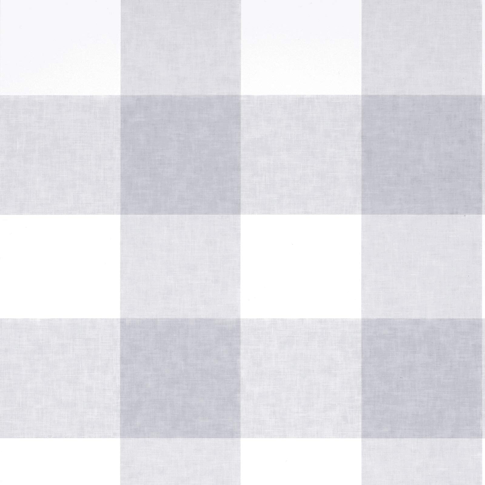 Melwod Grey White Plaid Peel  Stick Wallpaper 17.7x394 - Buffalo Gingham Retail $29.00