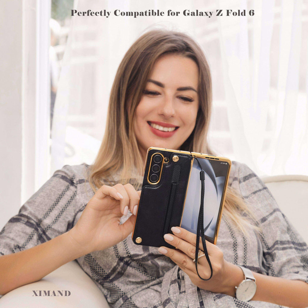 Green Samsung Galaxy Z Fold 6 Wallet Flip Case w S-Pen  Card Holder Screen Protector Kickstand