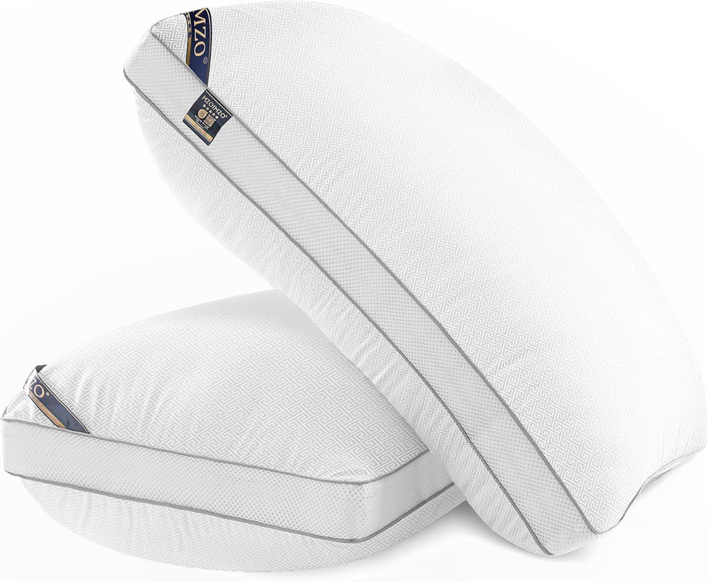 Open-Box New MZOIMZO Hotel Collection Bed Pillows Set of 2 with Cooling Mesh  Down Alt Fill Retail $29.00